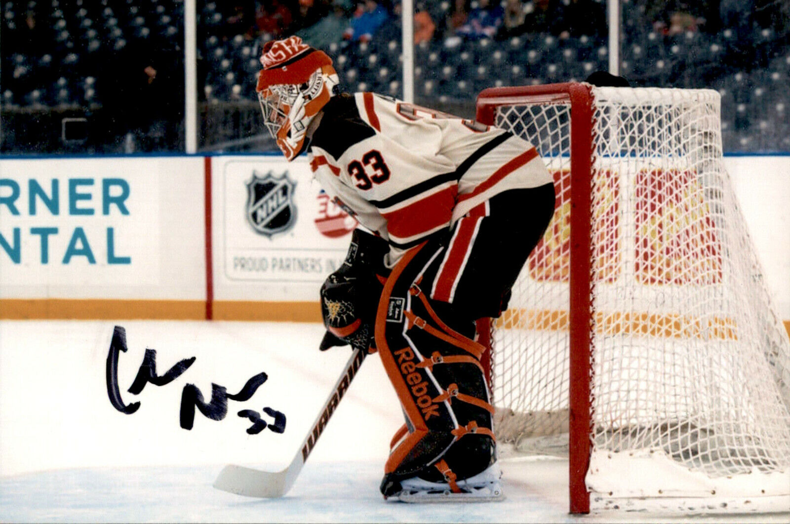 Chris Nell SIGNED 4x6 Photo Poster painting BOWLING GREEN UNIVERSITY / NEW YORK RANGERS