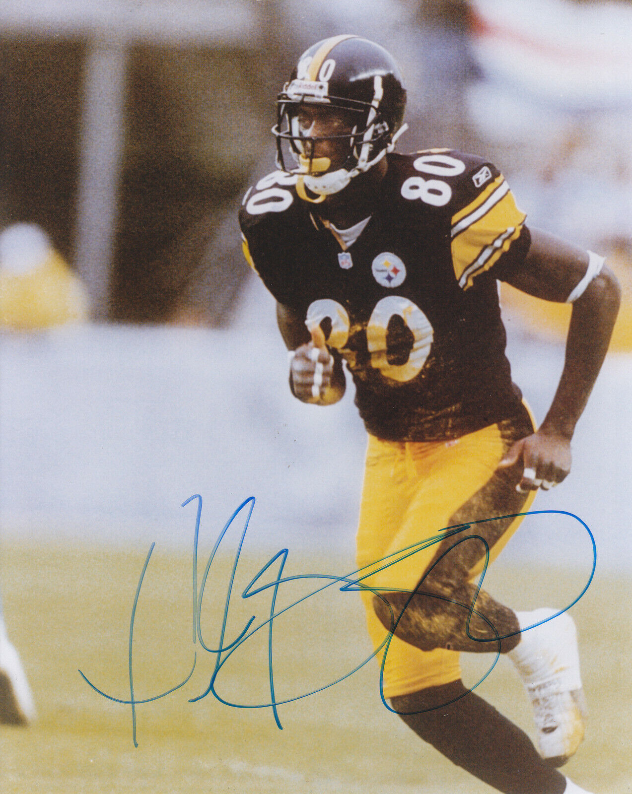 Plaxico Burress #0 8x10 Signed Photo Poster painting W/COA Pittsburgh Steelers 031019