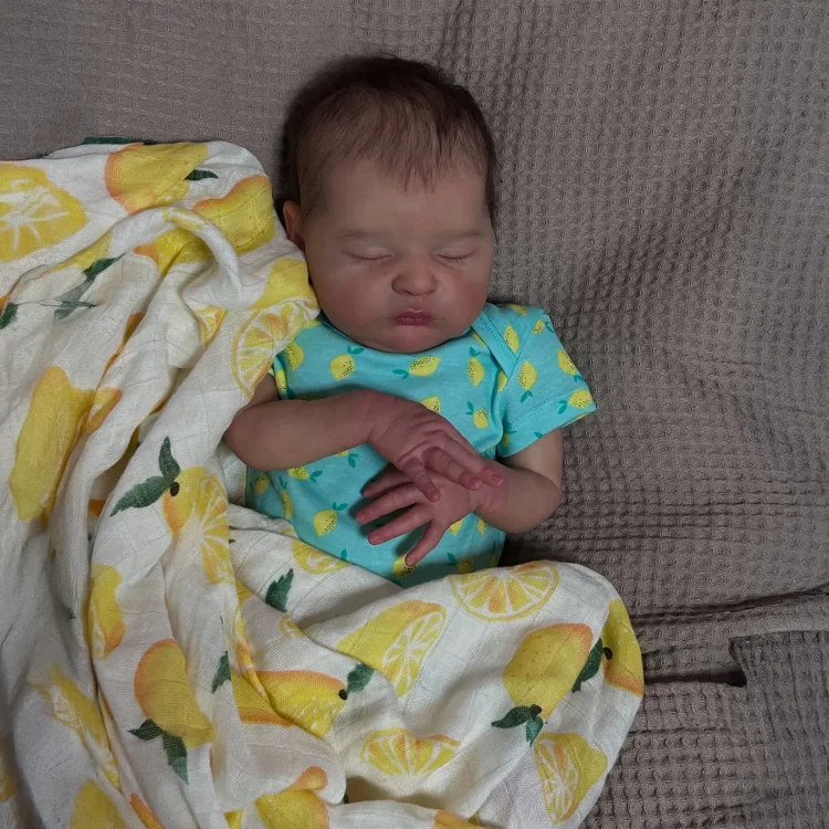  20" Reborn Lifelike Sleeping Baby Girl Cikous Cloth Body Reborn Doll - Reborndollsshop®-Reborndollsshop®