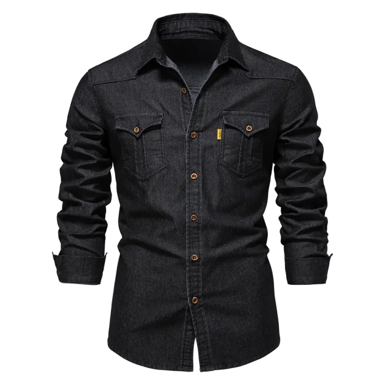 Men's Shirt Jacket Button Casual Spring Shirt