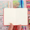 8PCS Inspiring Quote Colorful Cartoon Floral A7 Portable Writing Paper Notebooks Diary Meeting Stationery Gift