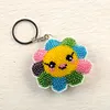 Sunflower Beaded Counted Cross Stitch Ornament Kit Cross Stitch Bead Keychain (B)