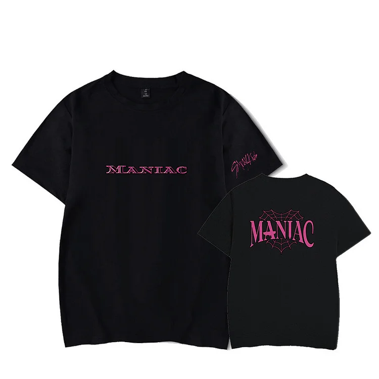 Stray Kids 2nd World Tour MANIAC Casual T-shirt