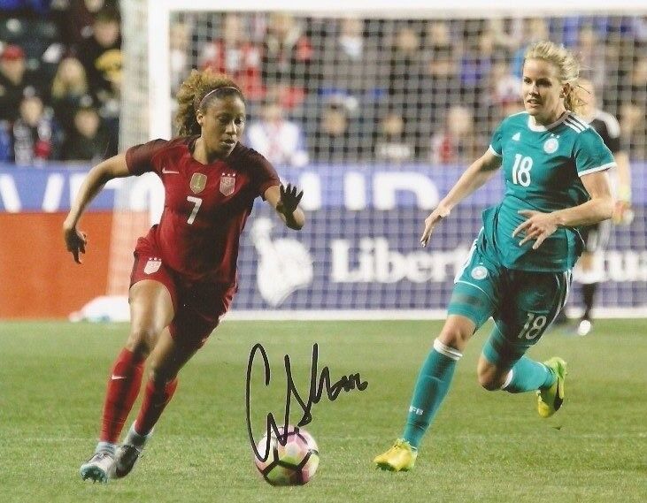 Casey Short Chicago Red Stars signed Team USA Womens Soccer 8x10 Photo Poster painting 3