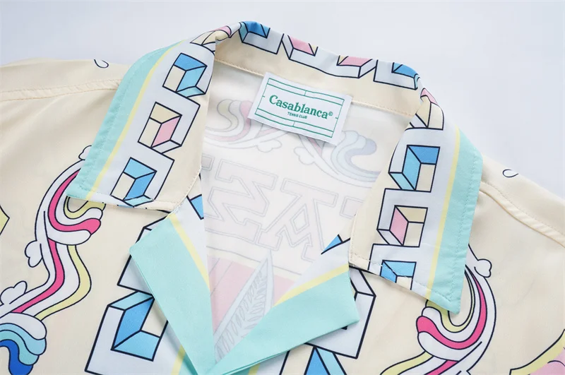 Casablanca 2023 new silk long-sleeved shirt