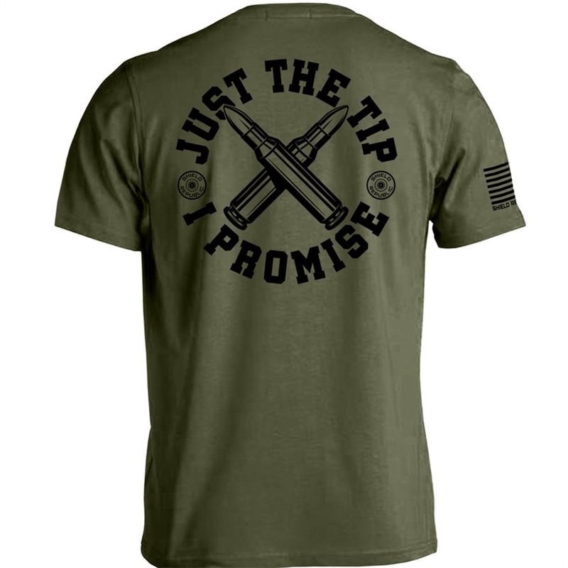 Men's "Just The Tip I Promise" Print T-Shirt   