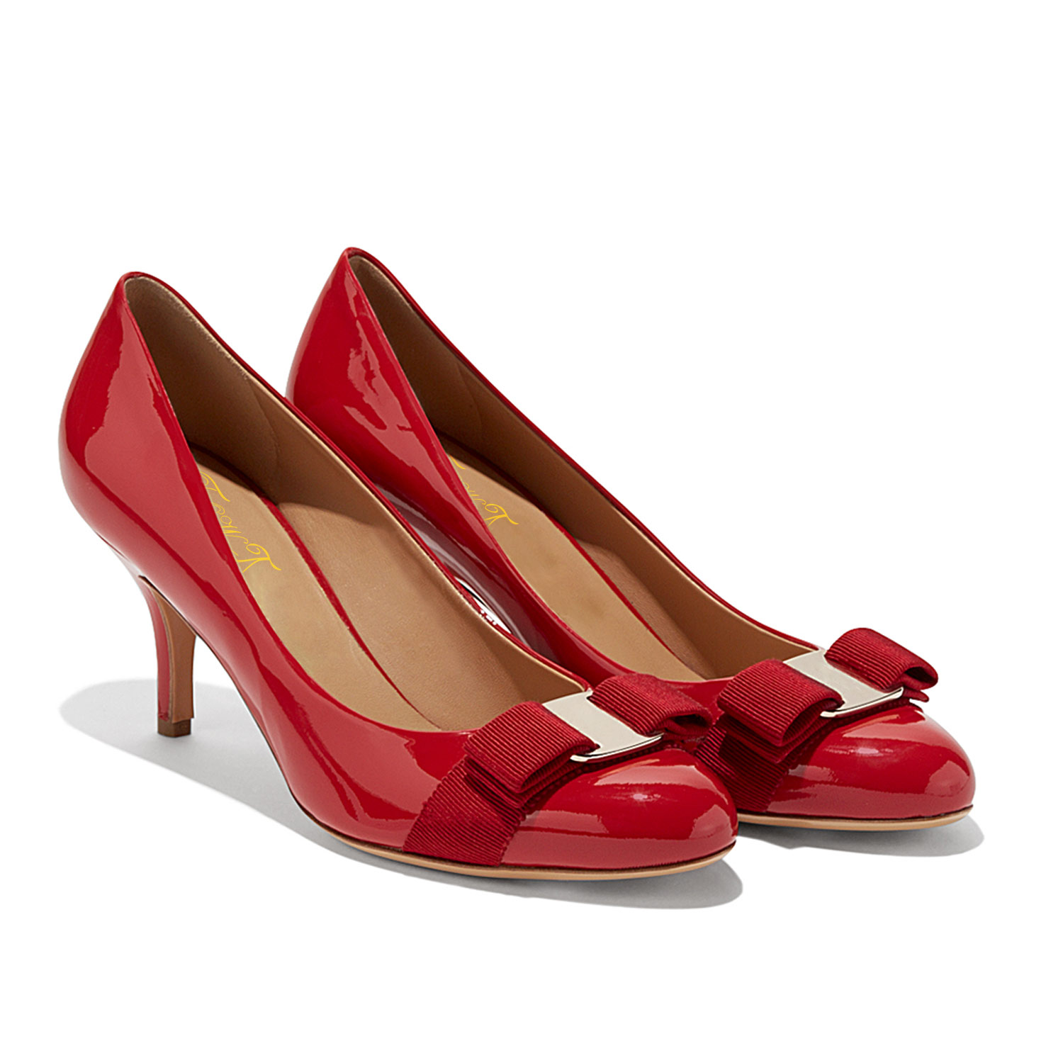 TAAFO Red Butterfly-Knot Stilettos Round Toe High Thin Heels Woman's Pumps Ladies Dress Party Shoes 