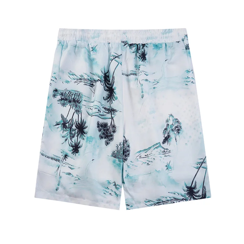 AMIRI 2023 new silk short-sleeved shirt