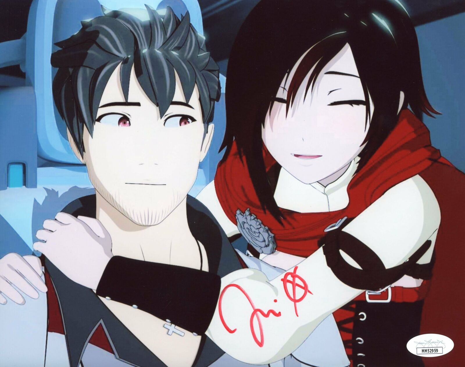 Jason Liebrecht QROW BRANWEN RWBY 8x10 Photo Poster painting Signed Autograph JSA Certified COA