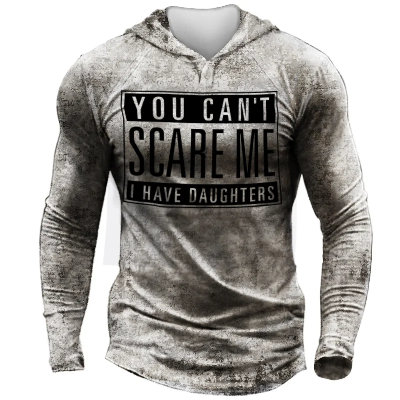 You can't scare me men's vintage hooded t-shirt / [viawink] /