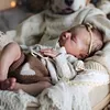[Heartbeat💖 & Sound🔊] 20" Handmade Lifelike Reborn Newborn Baby Sleeping Girl Named Bobo with Hand-Painted Hair - RBBI-Myrebornbabydoll&reg; Myrebornbabydoll&reg;