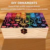 5D DIY Diamond Painting Handmade Wood Storage Box Crystal Storage Case (Heart)