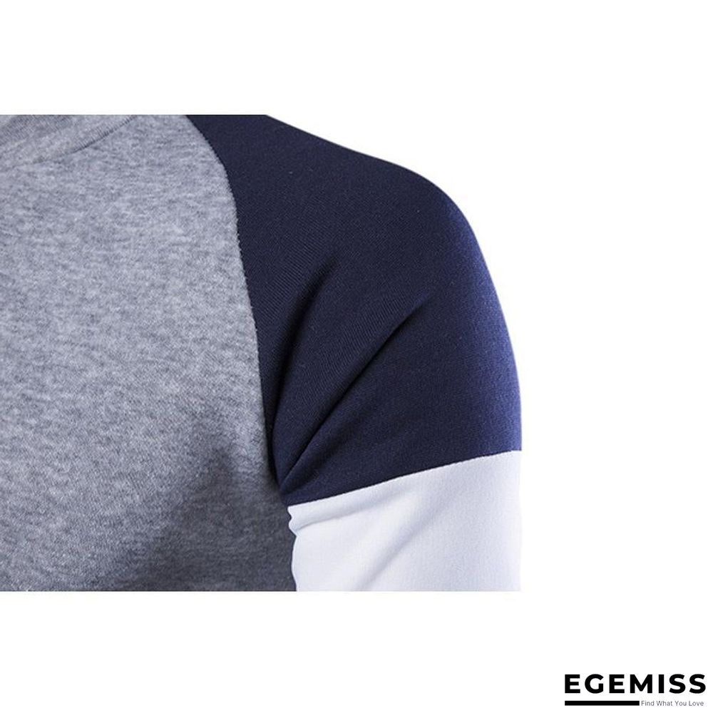 Men Long Sleeve Cotton Casual Solid Color Slim Fit Sweater Top | EGEMISS
