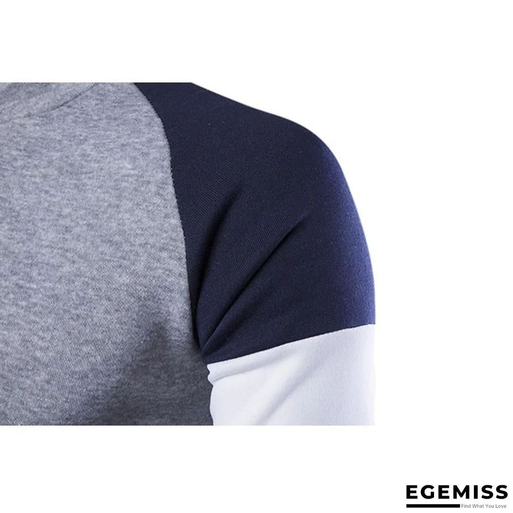 Men Long Sleeve Cotton Casual Solid Color Slim Fit Sweater Top | EGEMISS