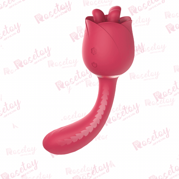 Rose Vibrator G Spot Clitoral Tongue Vibrator For Women - Rose Toy