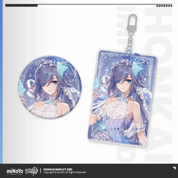 Official Honkai 3d Fu Hua Badge and Keychain