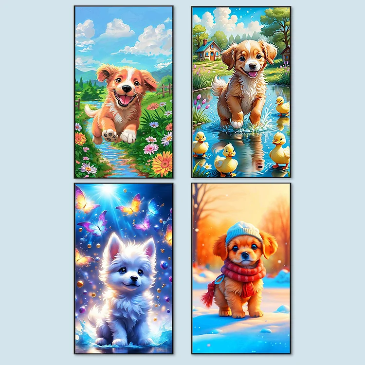 Full Round Drill Diamond Painting -Cats And Dogs - 40*70cm