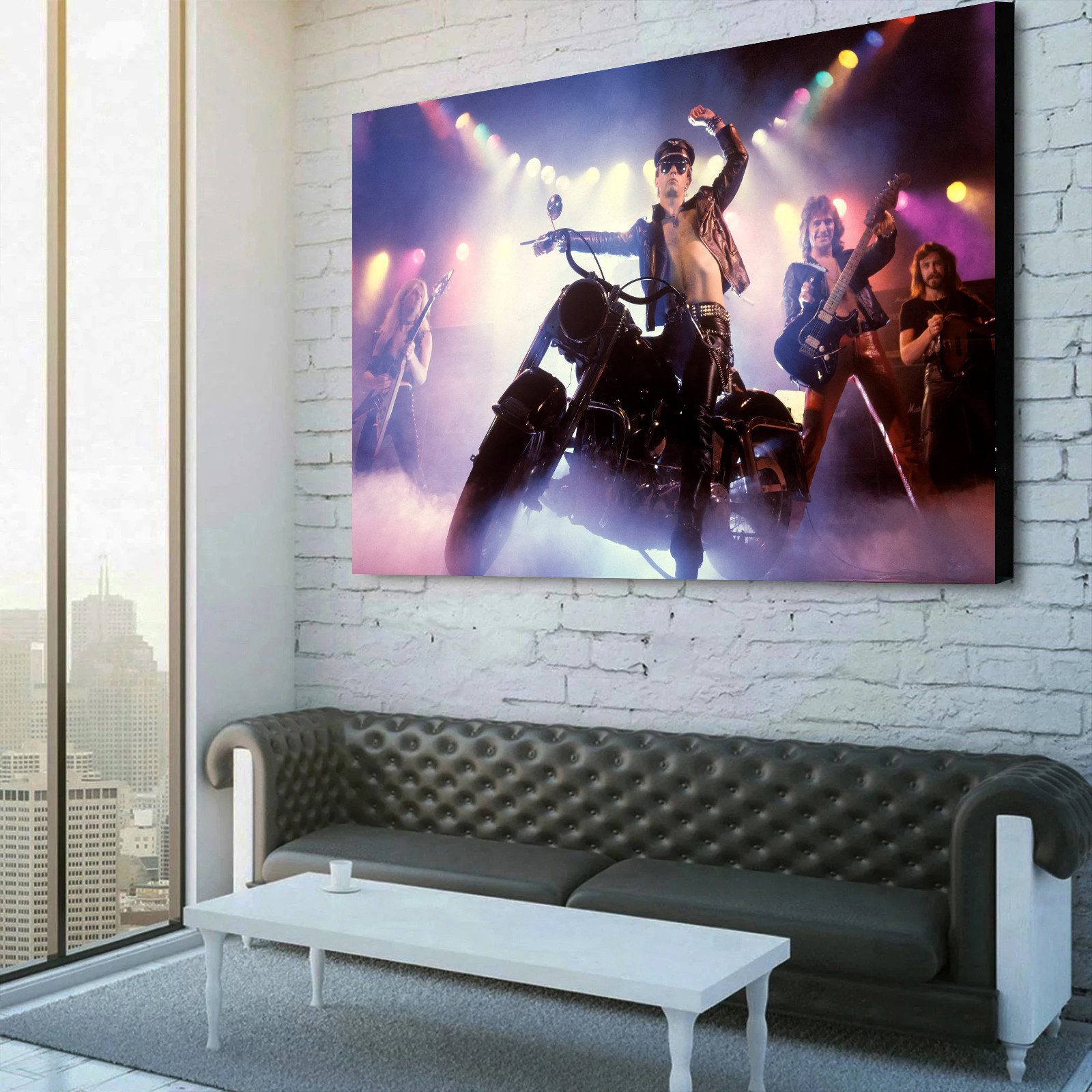 Judas Priest 1979 World Tour Live Canvas Wall Art 