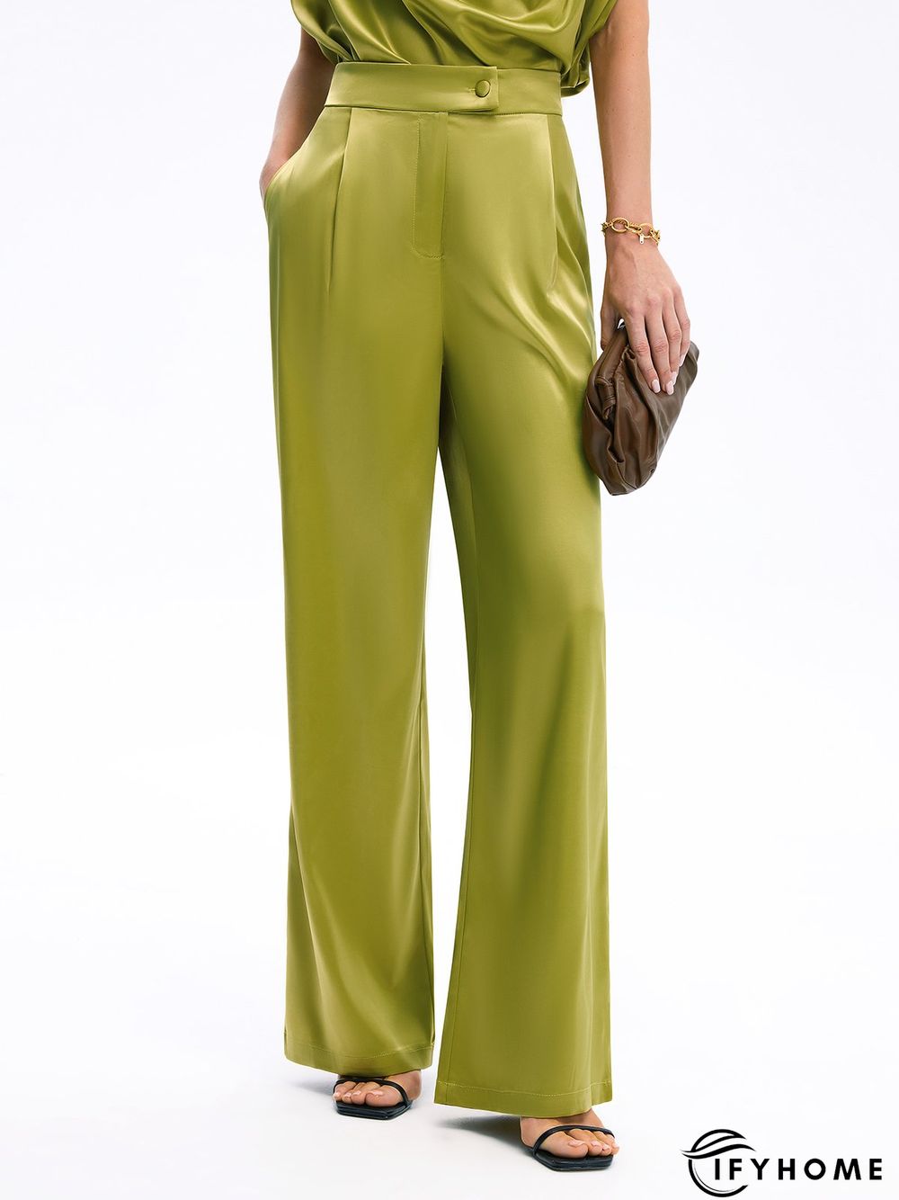 Summer Lightweight Zipper fly Straight Leg Elegant Pants | IFYHOME