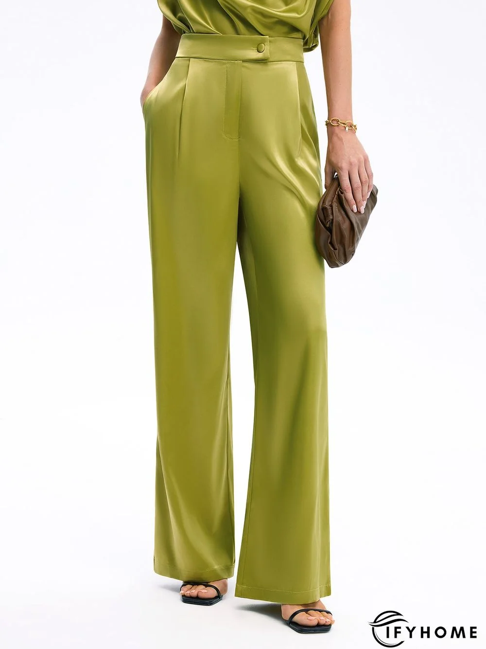 Summer Lightweight Zipper fly Straight Leg Elegant Pants | IFYHOME