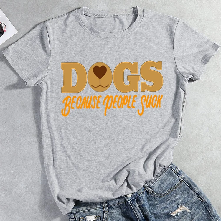 Dogs. Because People Suck T-shirt // Funny Tee // Dog Tshirt // Baseba –  Fox & Scout Designs