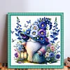 Flower Gnome-11CT Stamped Cross Stitch 45*45cm/17.72*17.72in tapestrymarket