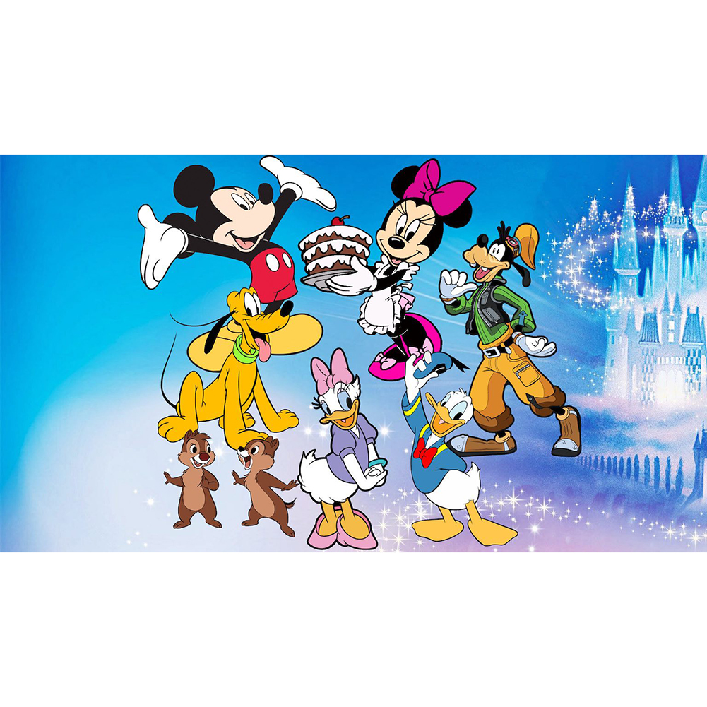 

50*40CM-Round Drill Diamond Painting-Cartoon Mouse, 501 Original