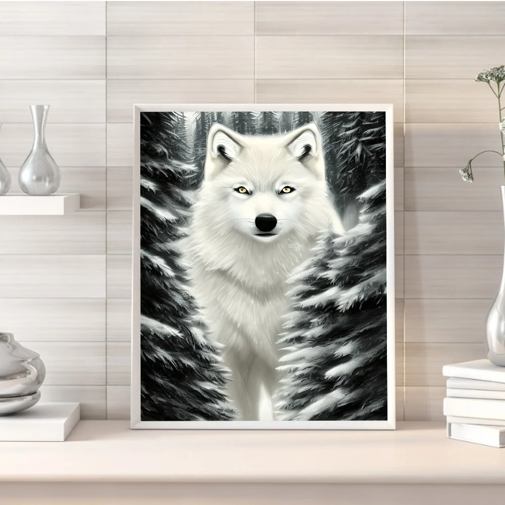 Diamond Painting - Full Round Drill - Wolf(30*40cm)