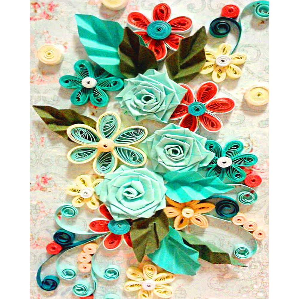 Diffractive Paper Flower-Paint by Numbers-30*40cm/40*50cm