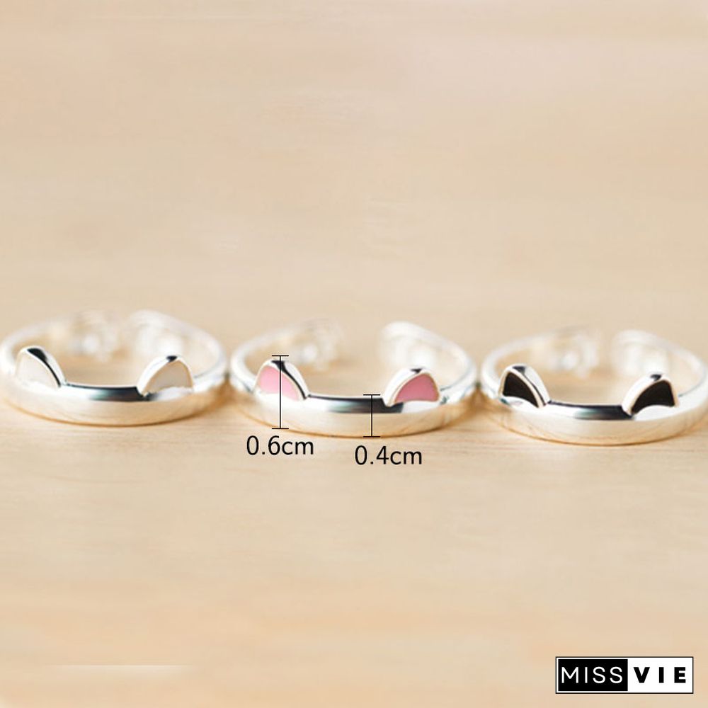 Cat Ear 925 Sterling Silver Ring