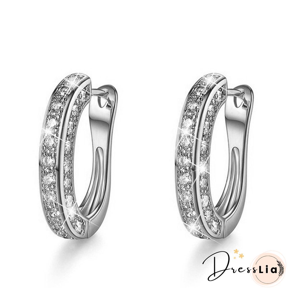 Exquisite Fashion 925 Silver Diamonds Stainless Steel Earrings European and American Women's Earrings Health Care Weight Loss Earrings 100% Surprise Yoga Energy Slimming Earring