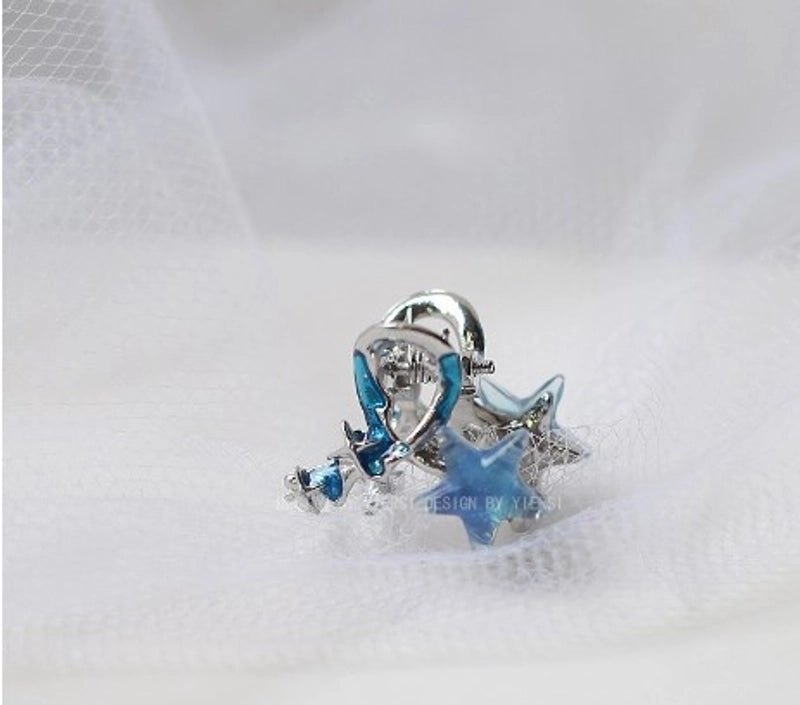 Women’s Minimalist Classic Style Starfish Alloy Inlay Rhinestones Hair Claws