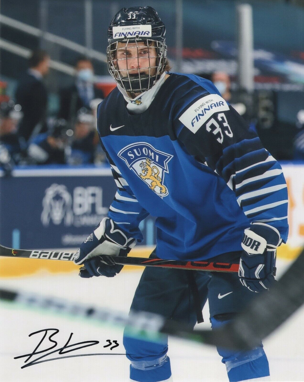 BRAD LAMBERT SIGNED AUTOGRAPH TEAM FINLAND 8X10 Photo Poster painting 2022 NHL DRAFT