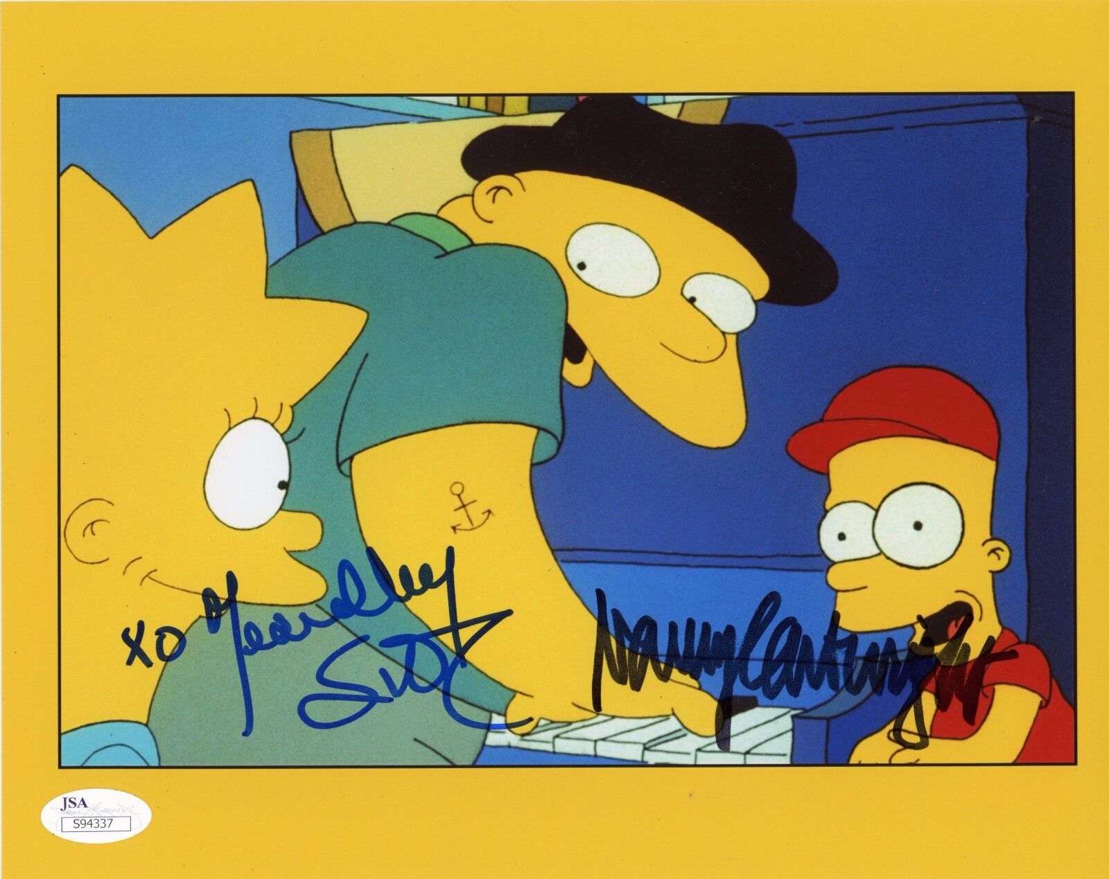 YEARDLEY SMITH & NANCY CARTWRIGHT Hand-Signed THE SIMPSONS