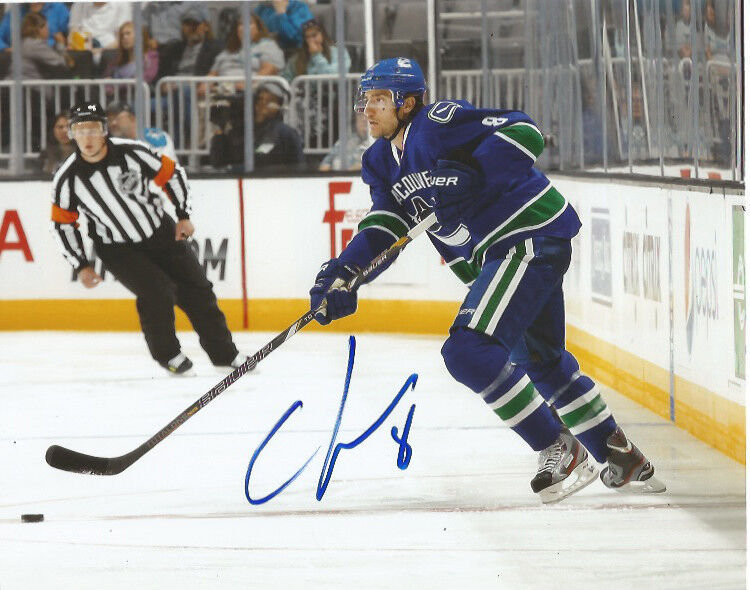 Vancouver Canucks Chris Tanev Signed Autographed 8x10 Photo Poster painting COA