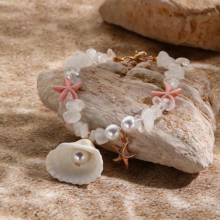 Ocean Shell Crystal Bracelet