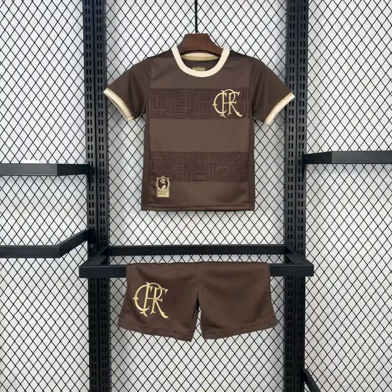 24/25 Kids Flamengo Special Edition Brown Soccer Jersey