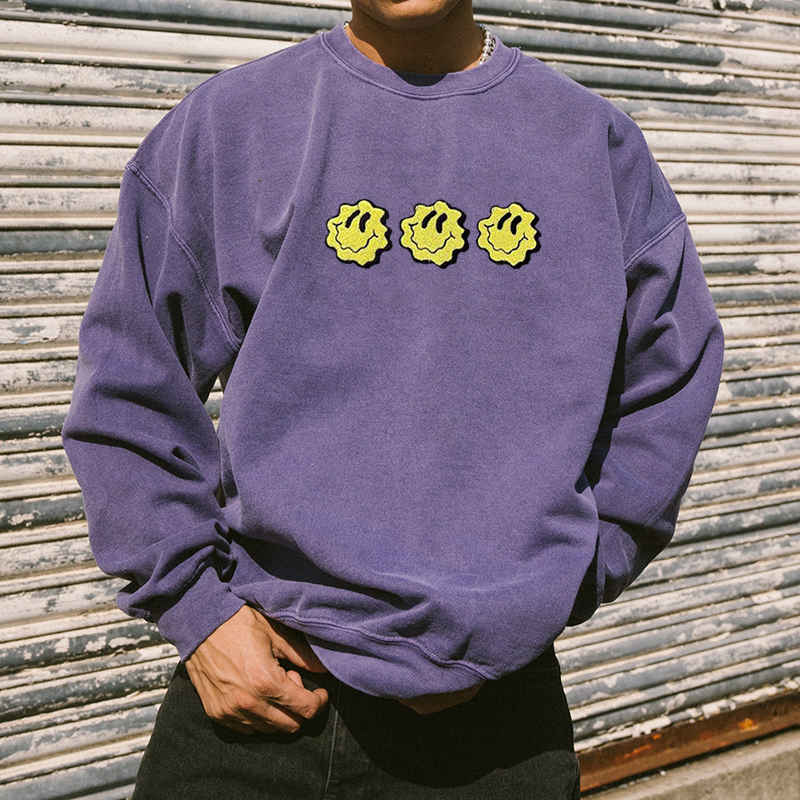 Vintage Smiley Face Sweatshirt