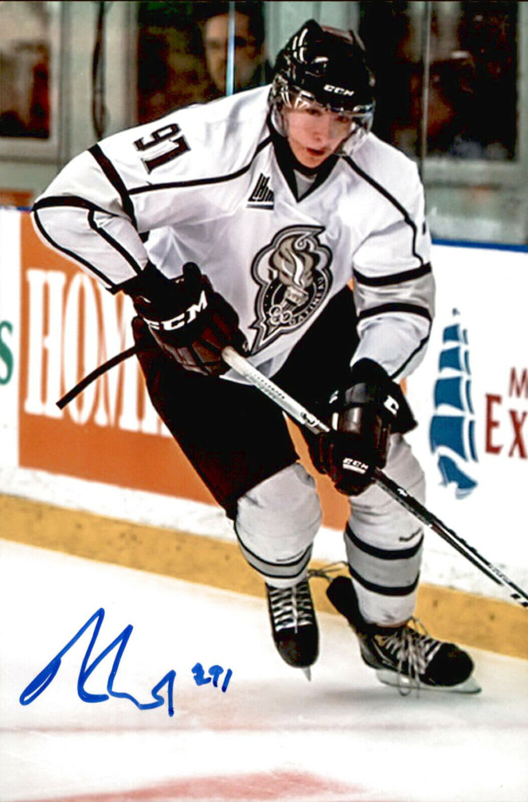 Alexandre Alain SIGNED 4x6 Photo Poster painting GATINEAU OLYMPIQUES / MONTREAL CANADIENS
