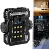 Dual LED Portable Keychain Light 600mAh USB Rechargeable Camping Pocket Lantern
