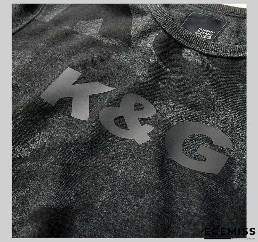 Men Autumn Cotton Black Print Letter Sweatshirts Fashion Japanese Streetwear Hip Hop Male Clothes Plus Size Top | EGEMISS