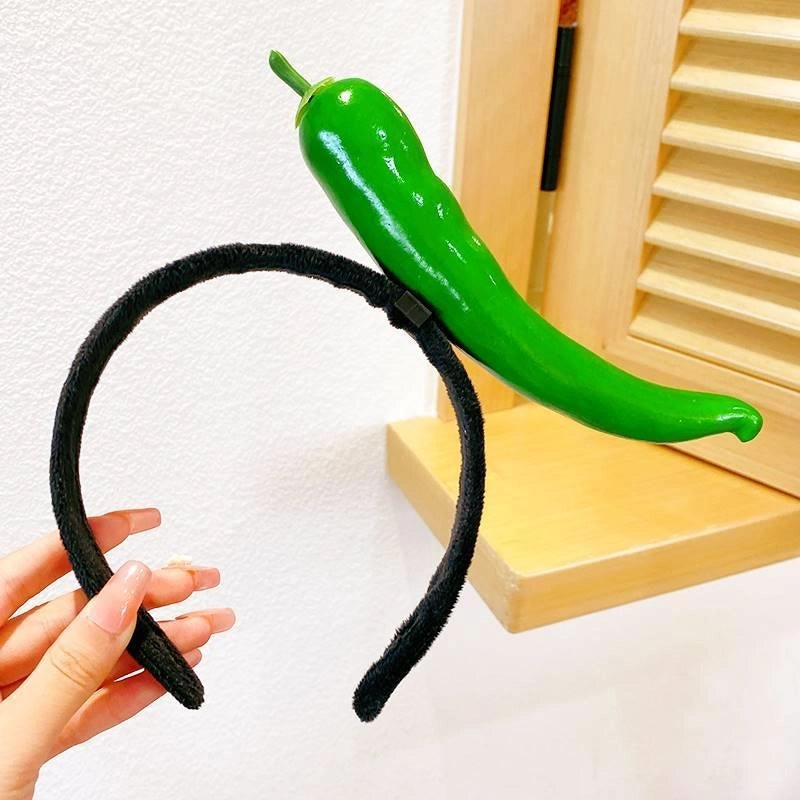 Women’s Cute Fruit Vegetable Mixed Materials Hair Band