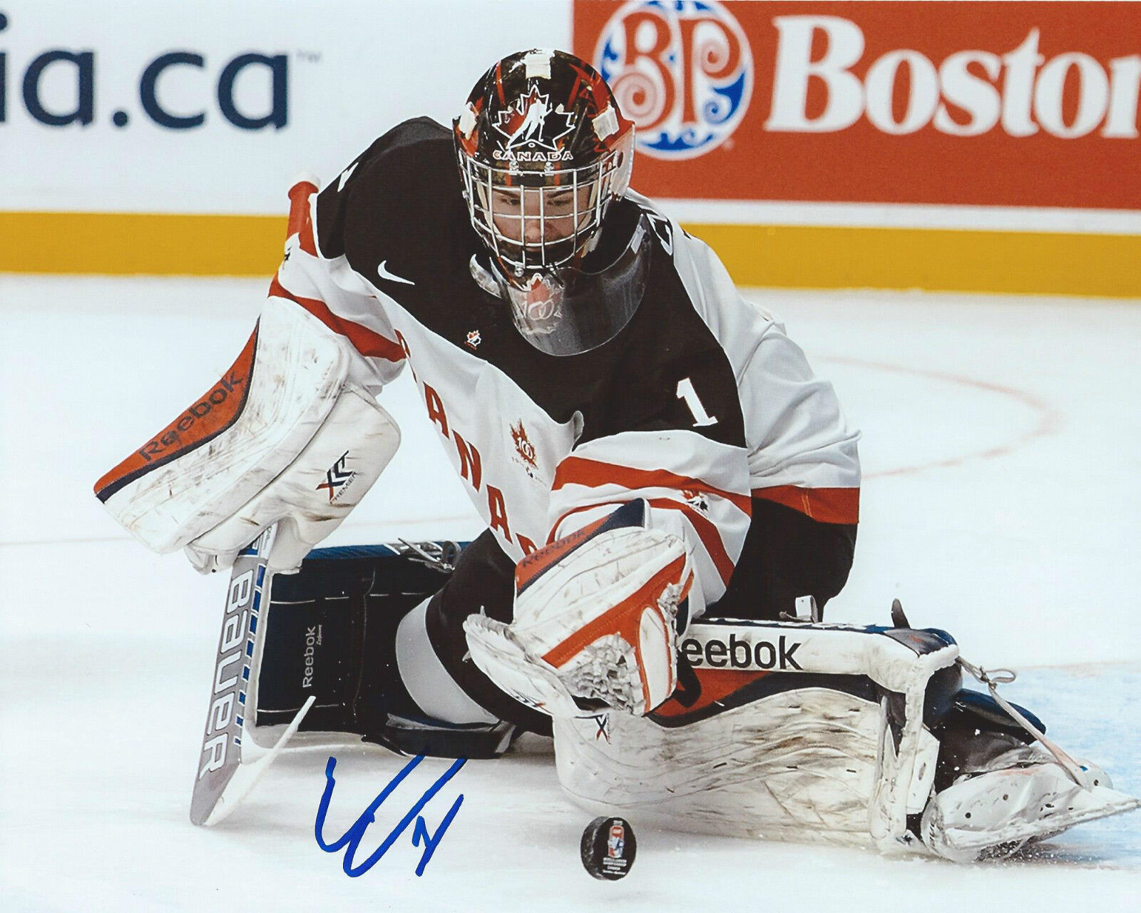 Eric Comrie Signed 8×10 Photo Poster painting Team Canada World Juniors Autographed COA