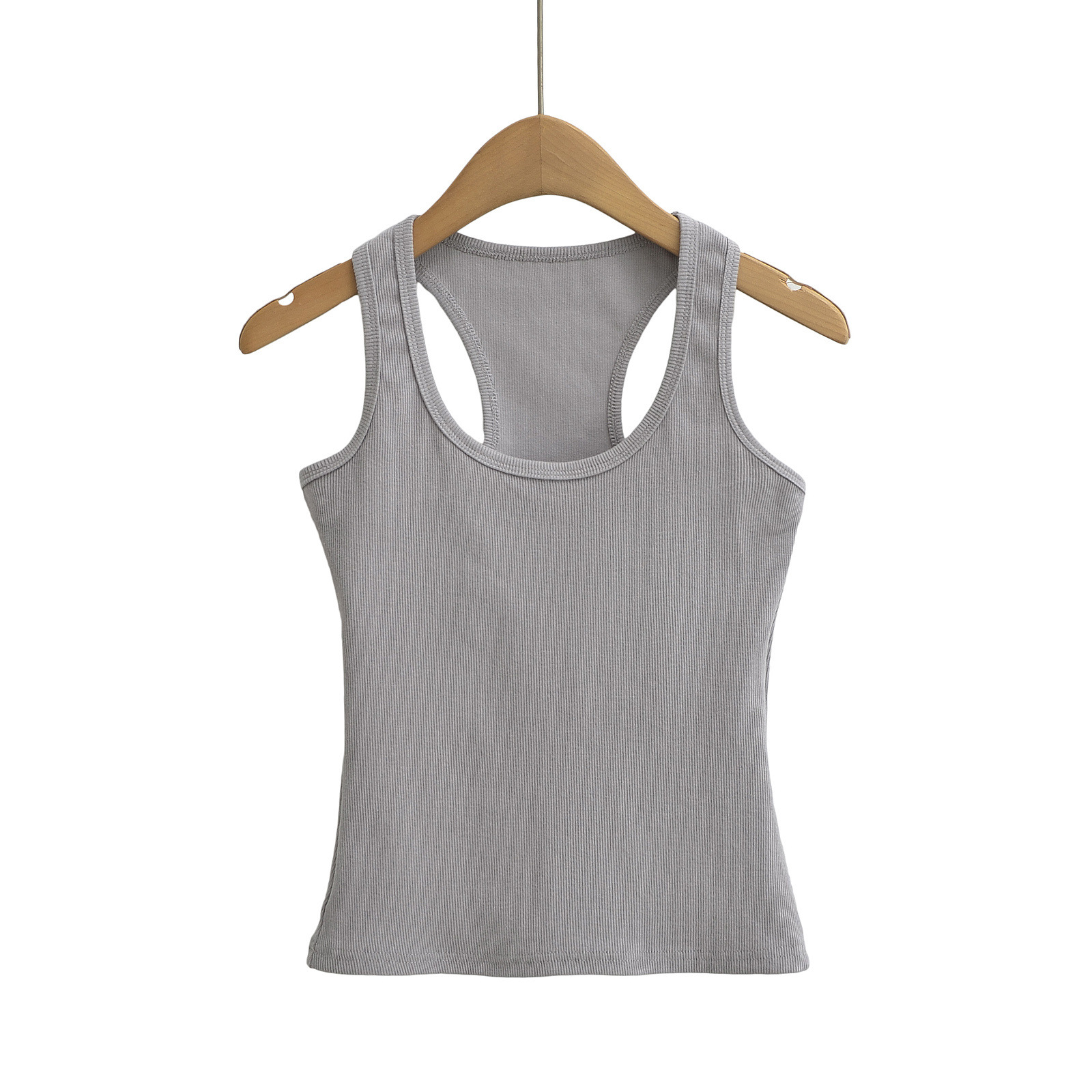 Prosperousluck Pure Desire Spicy Girl Sling Vest Women's 2025 Summer Slim Narrow Shoulder Square Neck Solid Thin Style Short Top XGFB