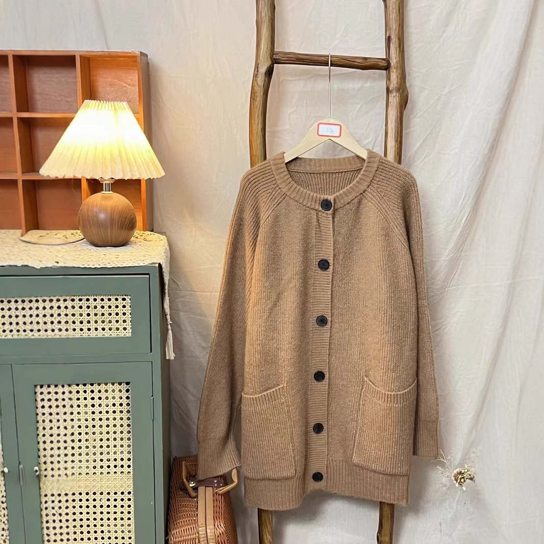 Chicfifth Sweater Women Winter Long Sleeve High Quality Autumn Vintage Top Knitted Cardigan