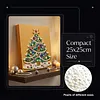 (25x25cm)DIY Pearl Painting Xmas Framed Handmade Pearl Material Art Kit Living Room Decor