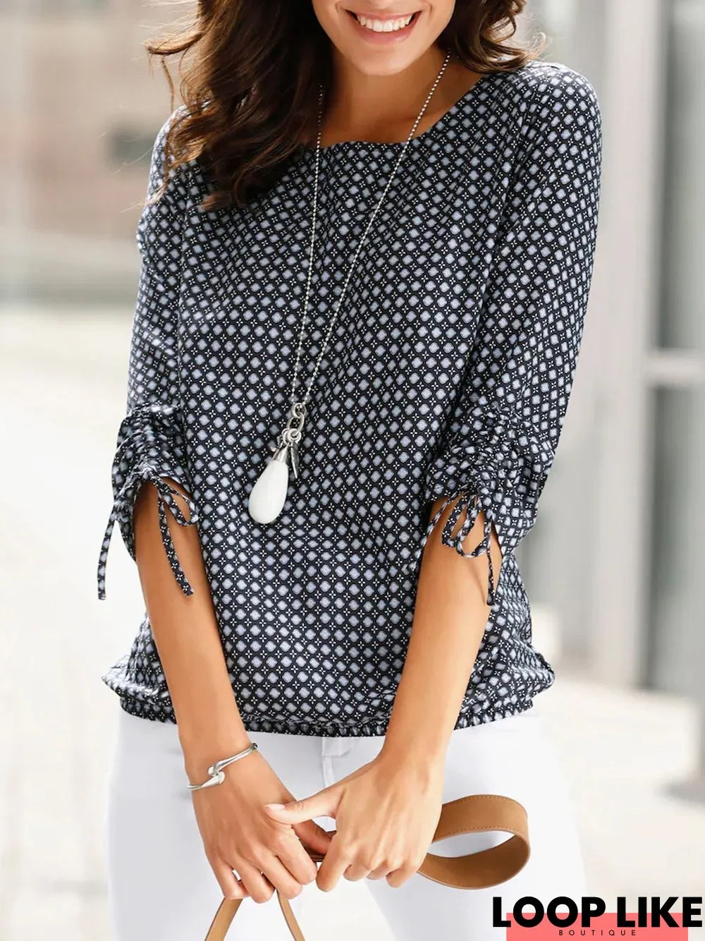 Loose Casual Crew Neck Shirt