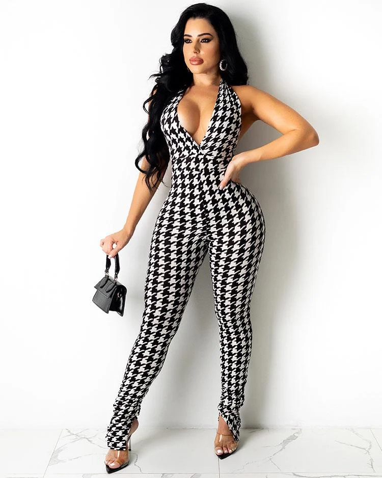 Plaid Q Jumpsuit