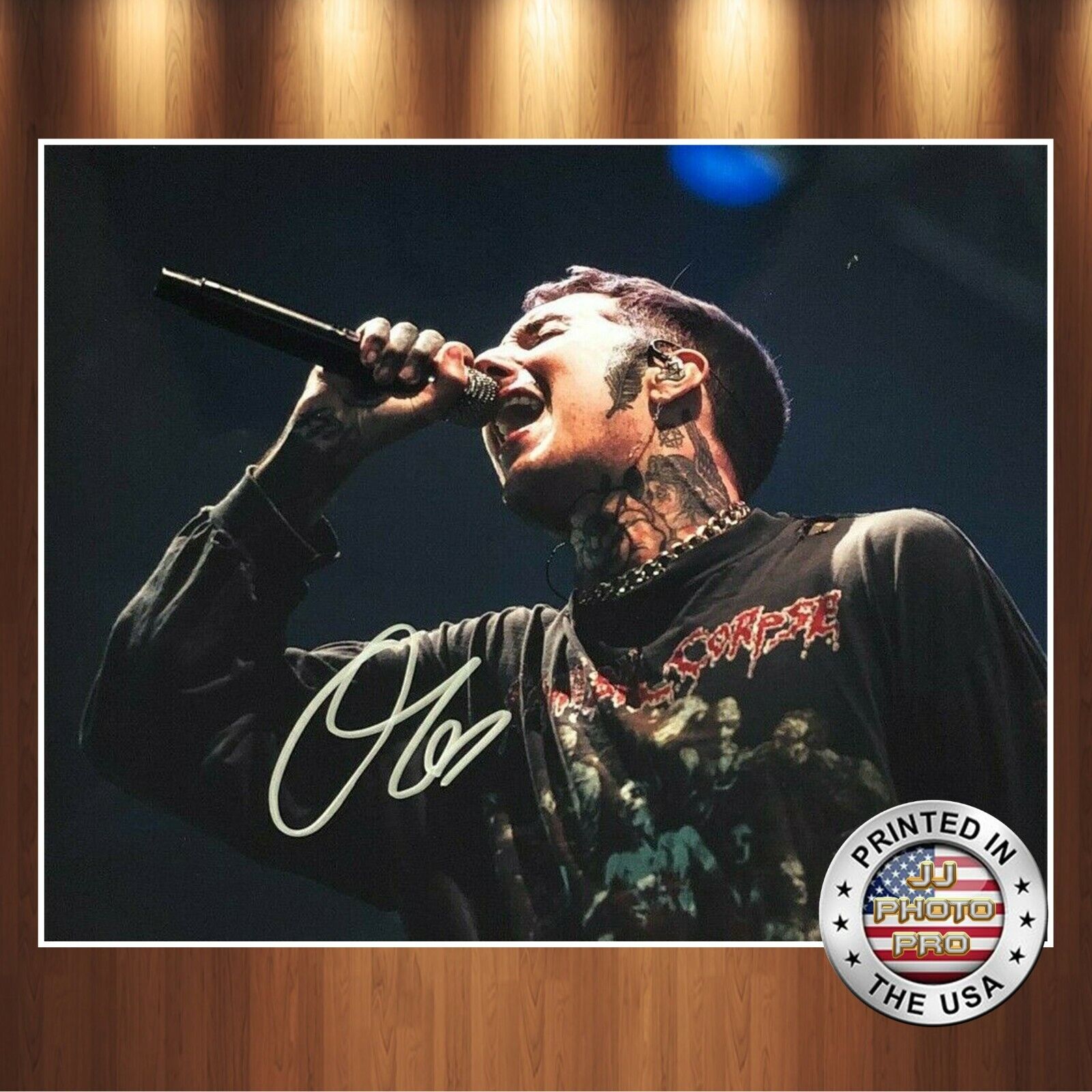 Oliver Sykes Autographed Signed 8x10 Photo Poster painting (Bring Me the Horizon) REPRINT