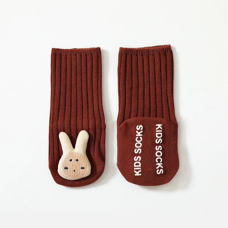 Baby 3D Animal Ribbed Floor Socks